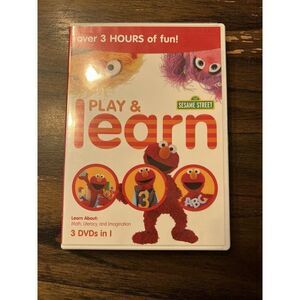 Sesame Street Elmo Play & Learn Math, Literacy, and Imagination DVD 2015